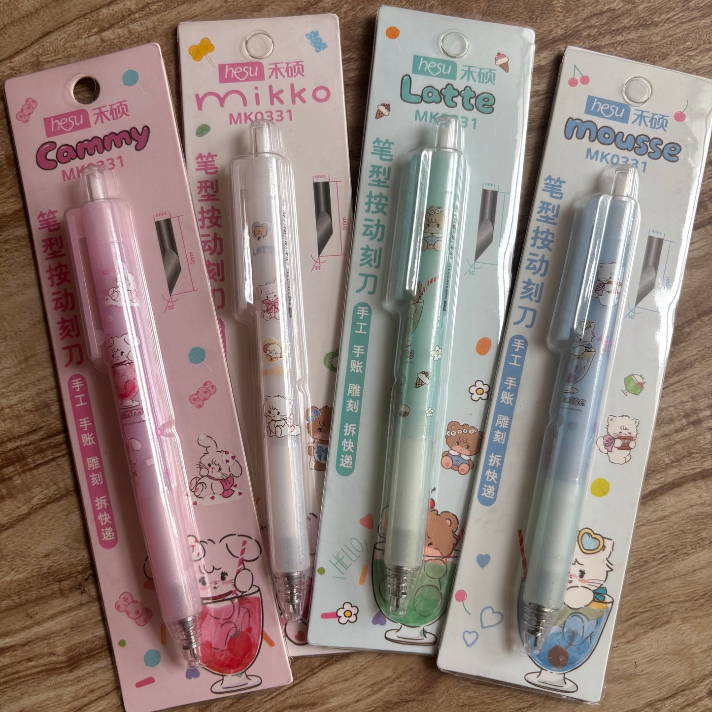 Lapicero cutter punta fina de metal-1 pza