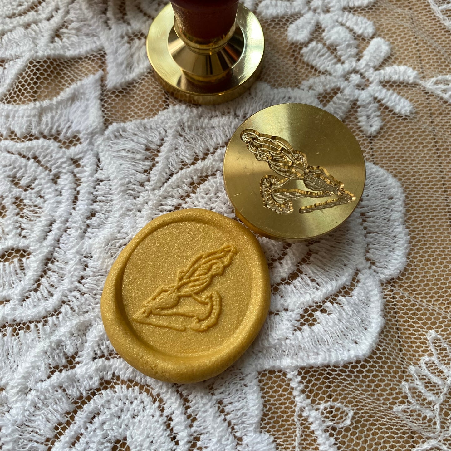 Bronce prediseñado "escritura a pluma" 3.0 cm
