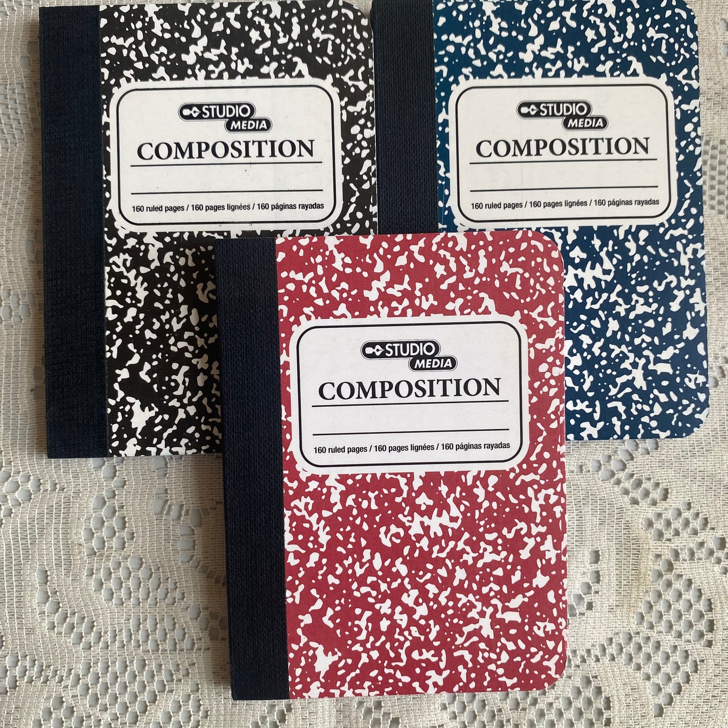 Set mini libretas "composition" rayadas-3 unidades