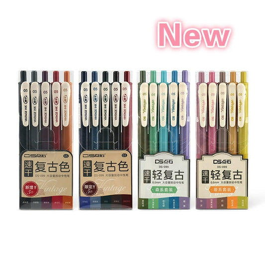 Set de 5 lapiceros tinta gel 0.5mm