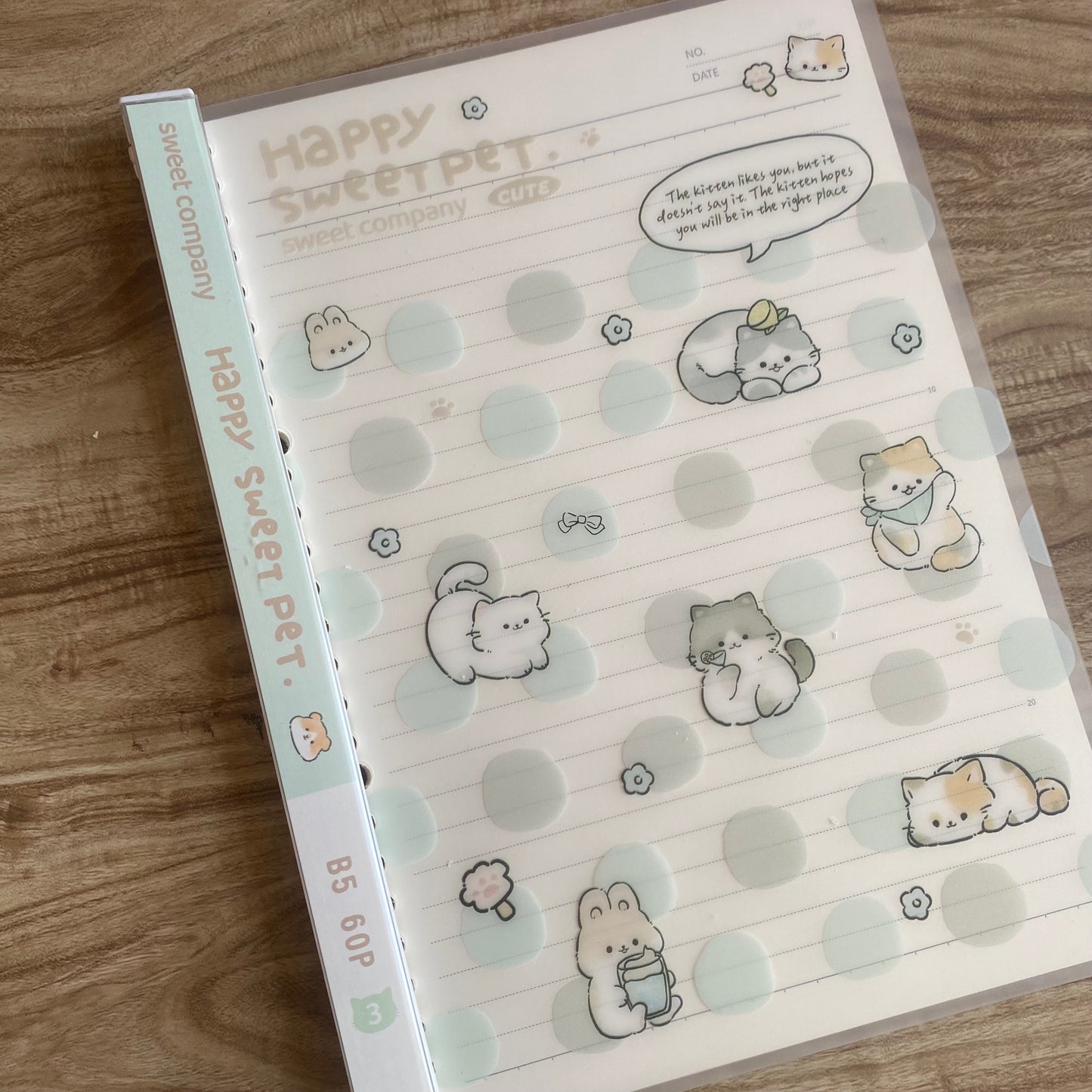 Cuaderno infinito "gatitos" B5 -50 hojas rayadas