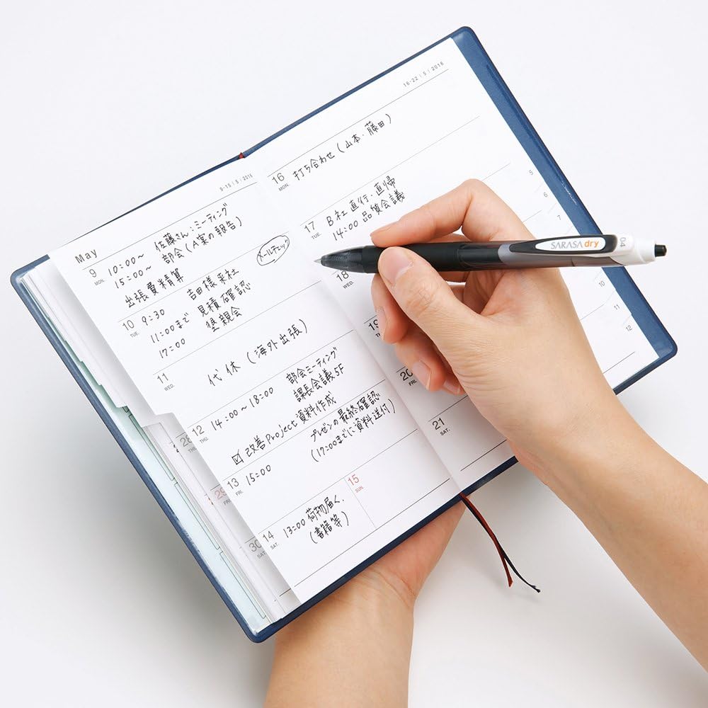 Sarasa Dry 0.4 mm tinta negra-1 pza