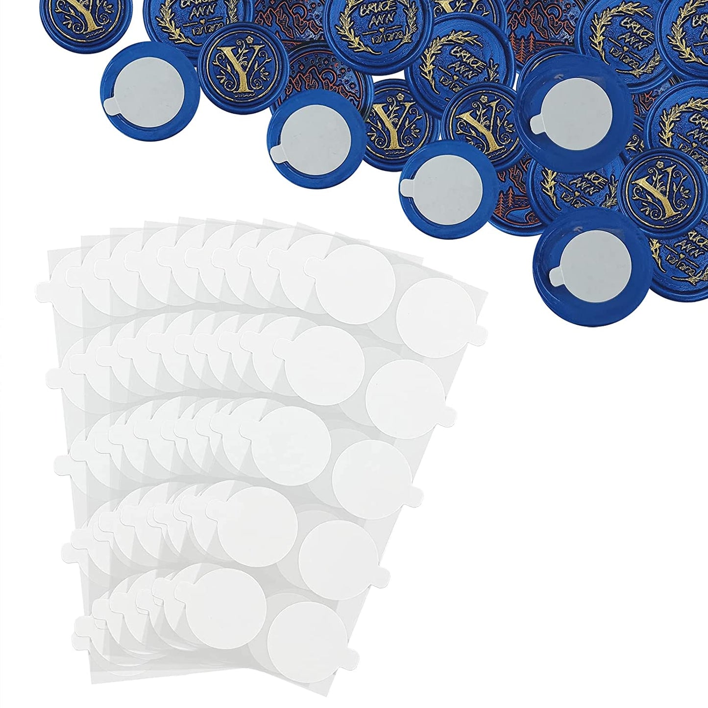 Stickers doble cara circular-1 ciento