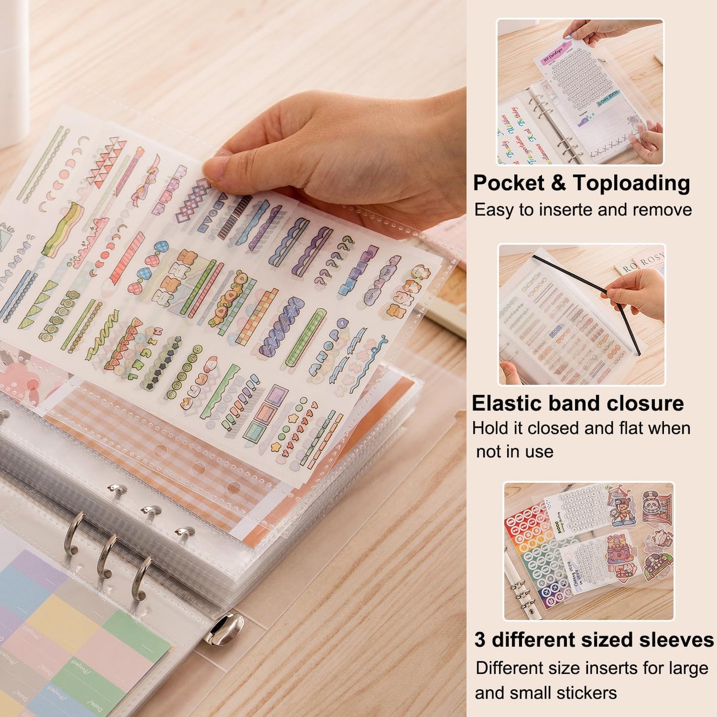 Binder organizador de stickers A5