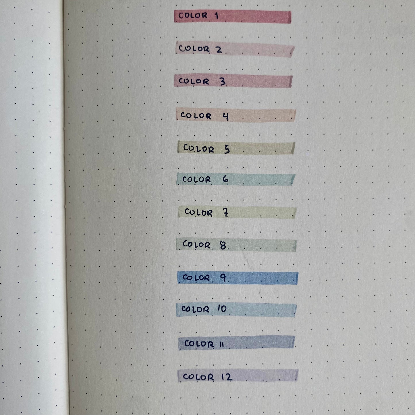 Juego de resaltadores color-12 pzas