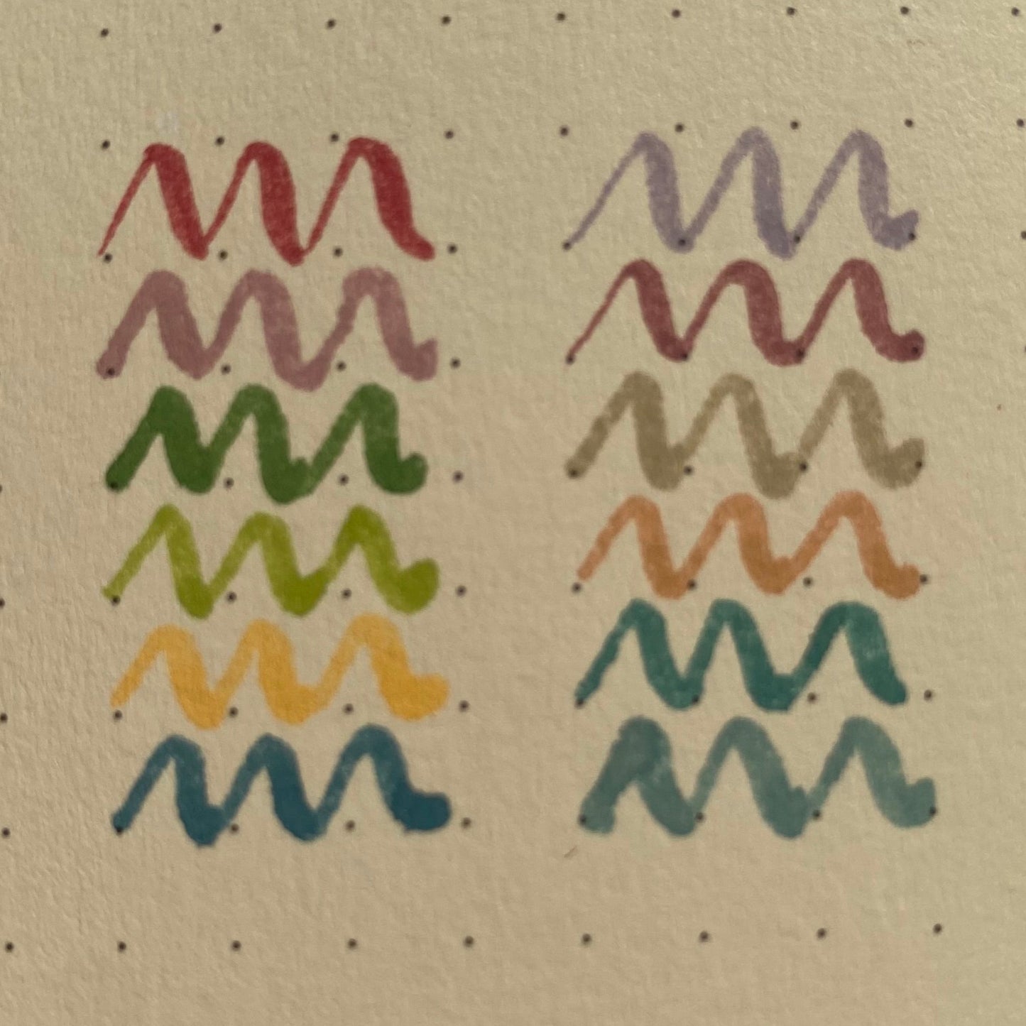 Set de plumones punta pincel (brush pens)-12 pzas
