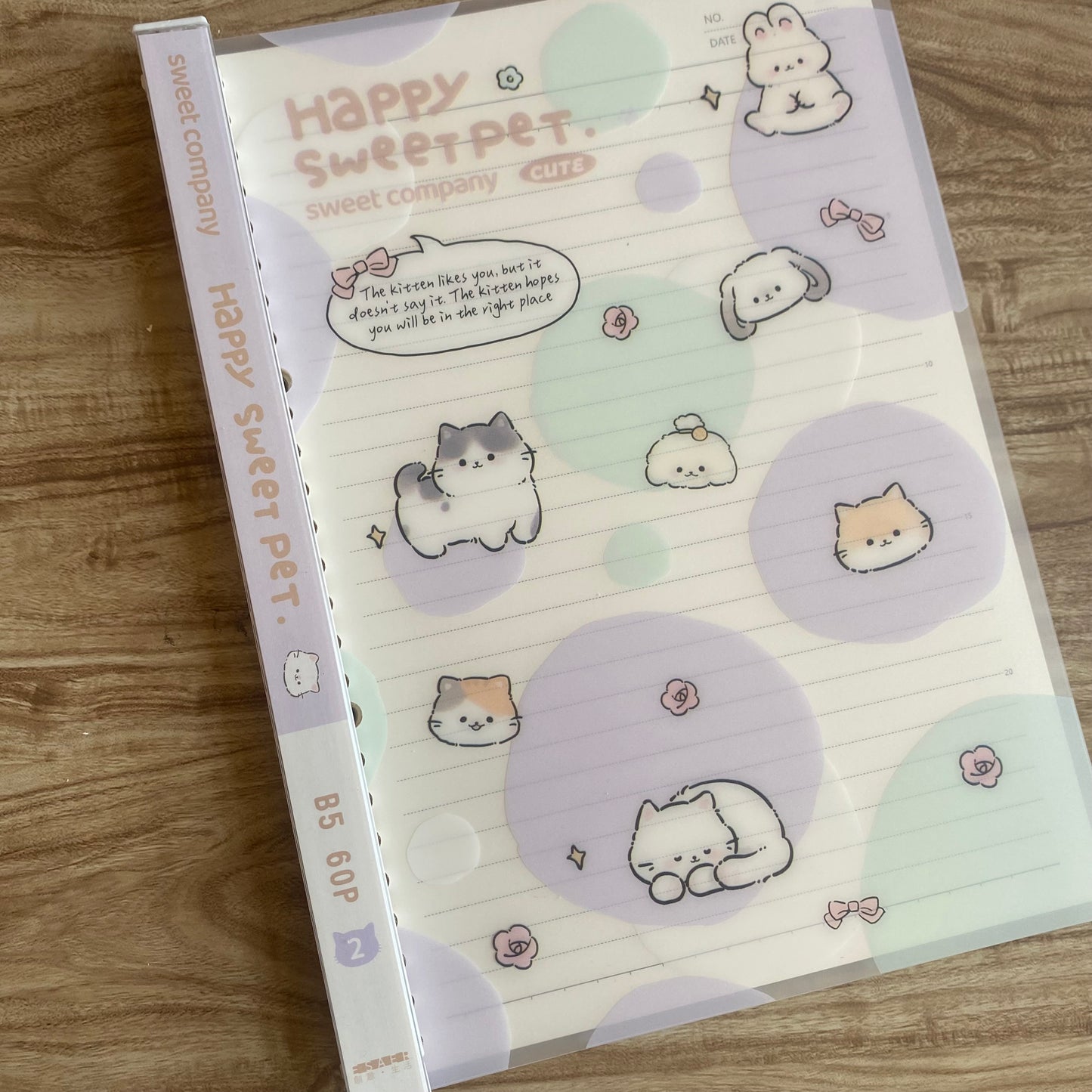 Cuaderno infinito "gatitos" B5 -50 hojas rayadas