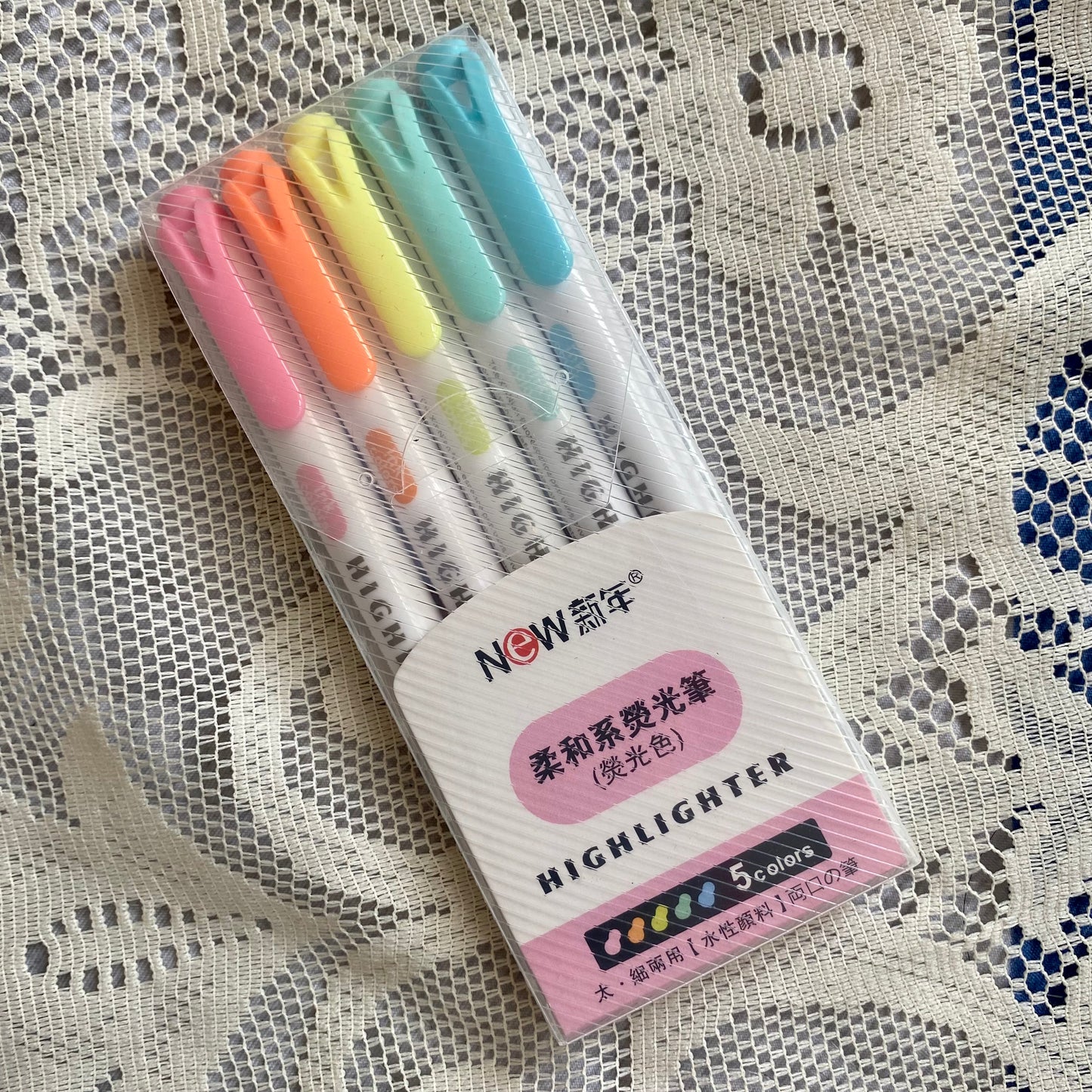 Set de Resaltadores Highlighter-5 pzas