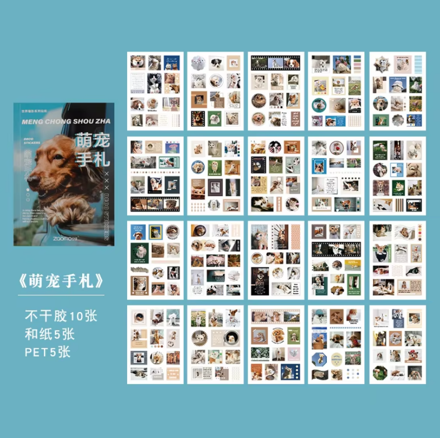 Block de stickers series photo craft-20 pzas