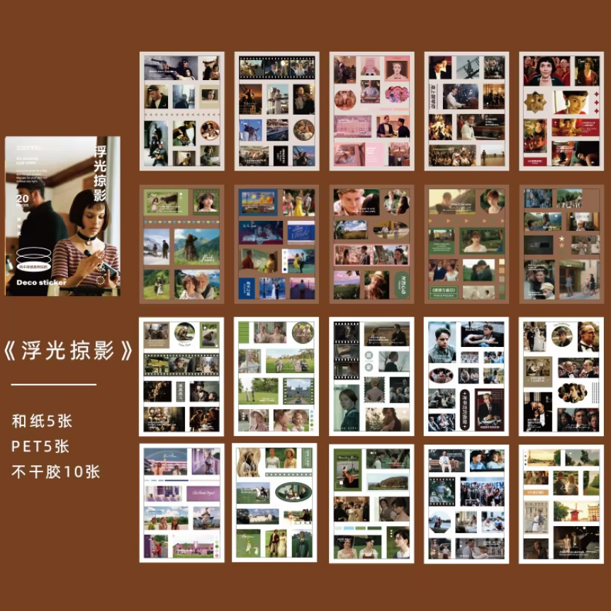 Block de stickers series photo craft-20 pzas