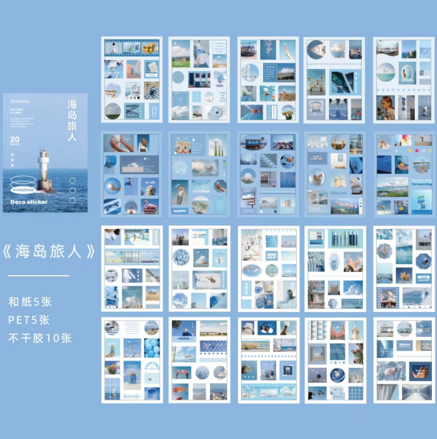 Block de stickers series photo craft-20 pzas