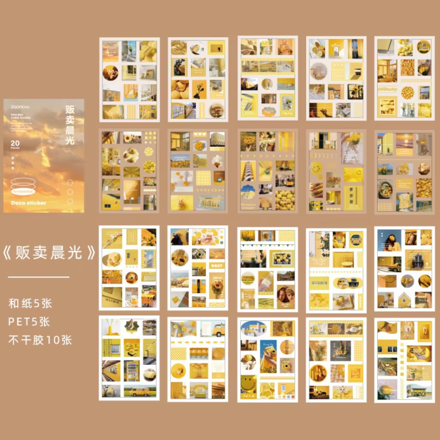 Block de stickers series photo craft-20 pzas