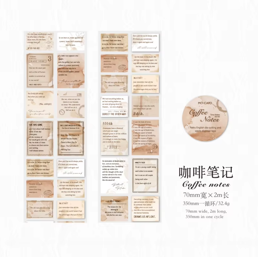 Washitape roll "age notes"-2 metros
