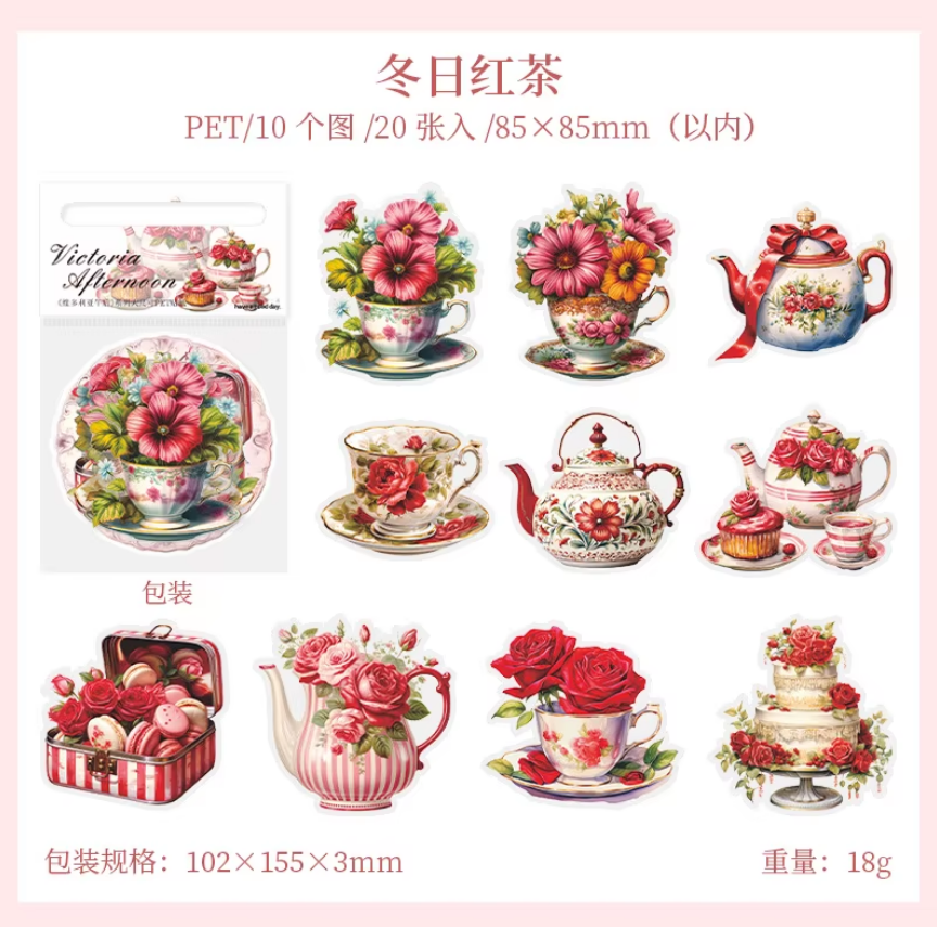 Stickers juego de té-20 pzas