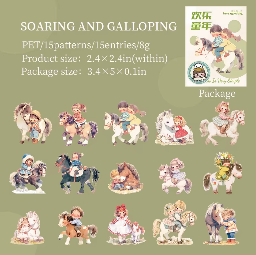 Stickers Joyful Childhood-15 pzas