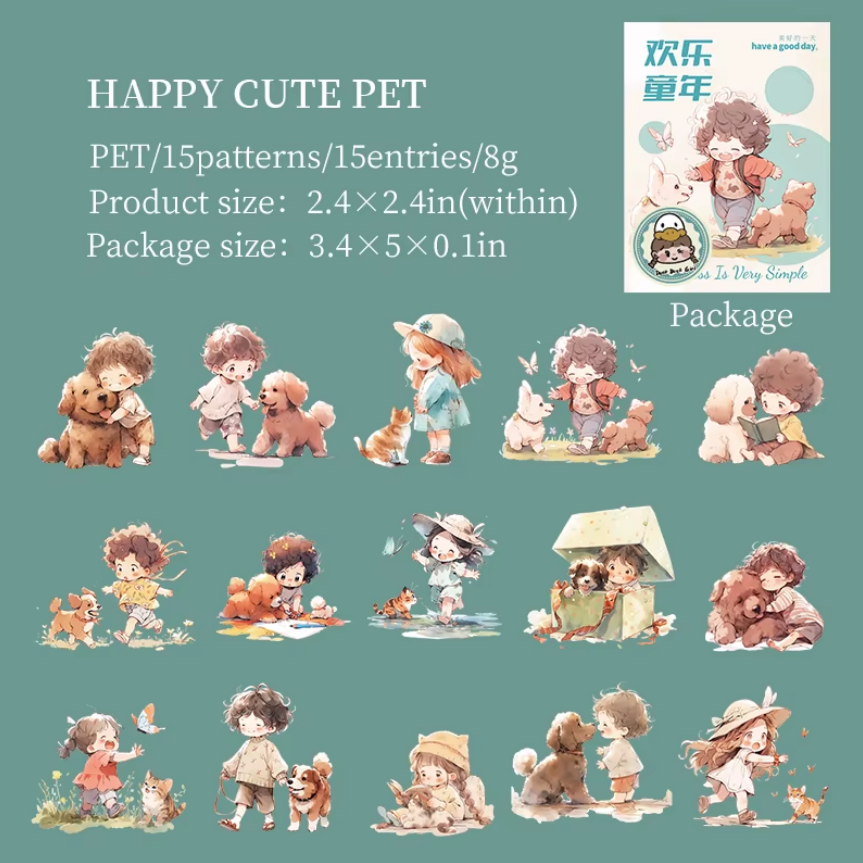 Stickers Joyful Childhood-15 pzas