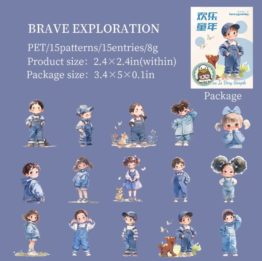 Stickers Joyful Childhood-15 pzas