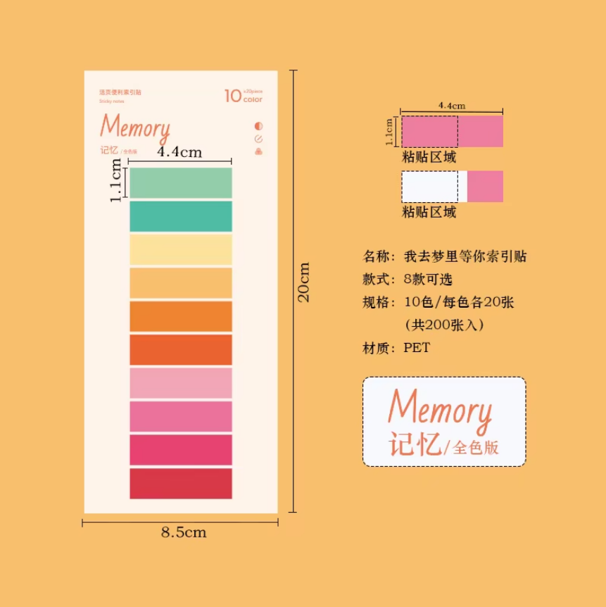 Post it memory-200 pzas