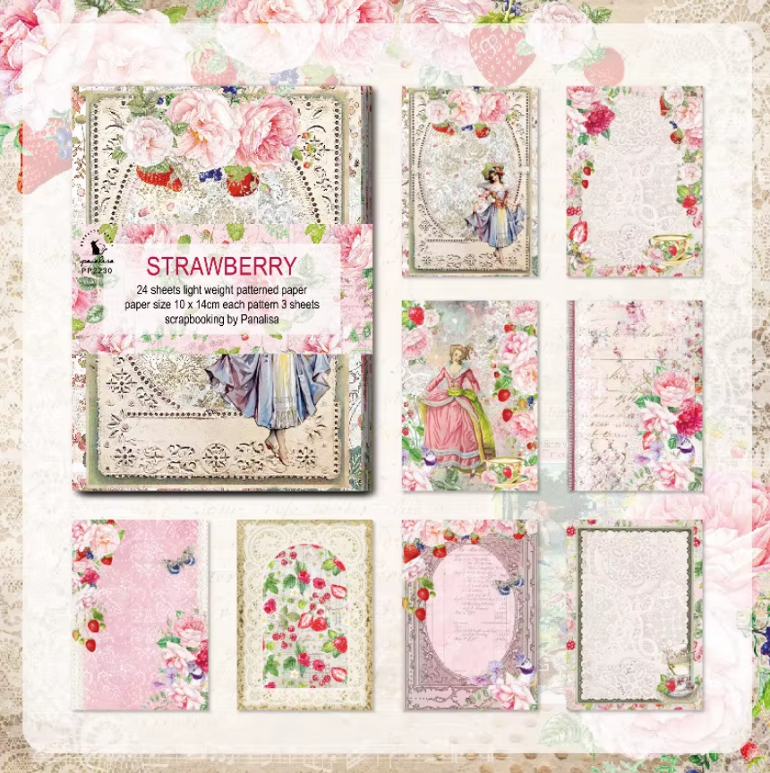 Papel retro boblewoman-24 hojas