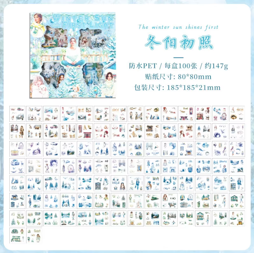 Box de stickers seasons-100 hojas