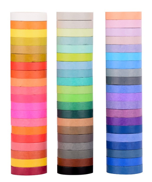 Set de washitape arcoiris-60 unidades