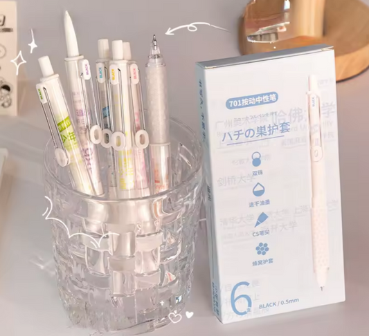 Lapicero white tinta gel negro 0.5mm-1 pza