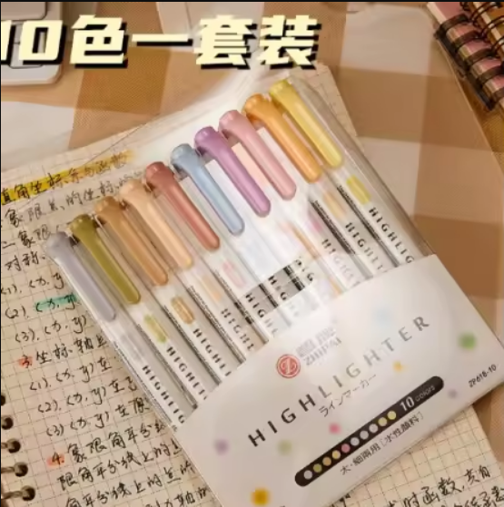 Juego de resaltadores highlighter-10 pzas