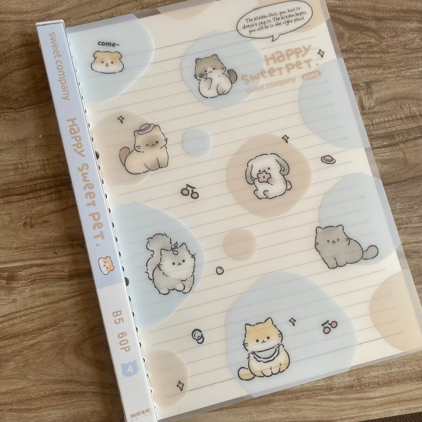 Cuaderno infinito "gatitos" B5 -50 hojas rayadas