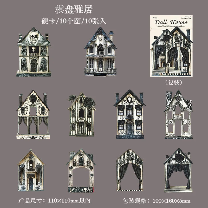 Stickers cartonaje dollhouse-10 pzas