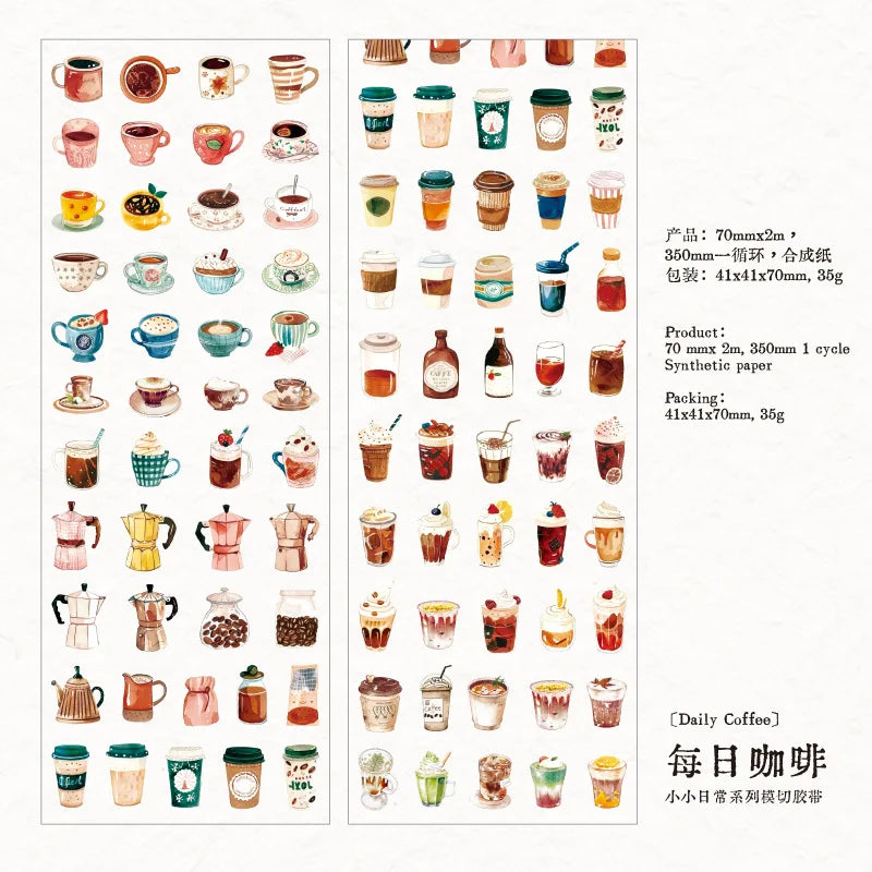 Washitape roll small daily-2 metros