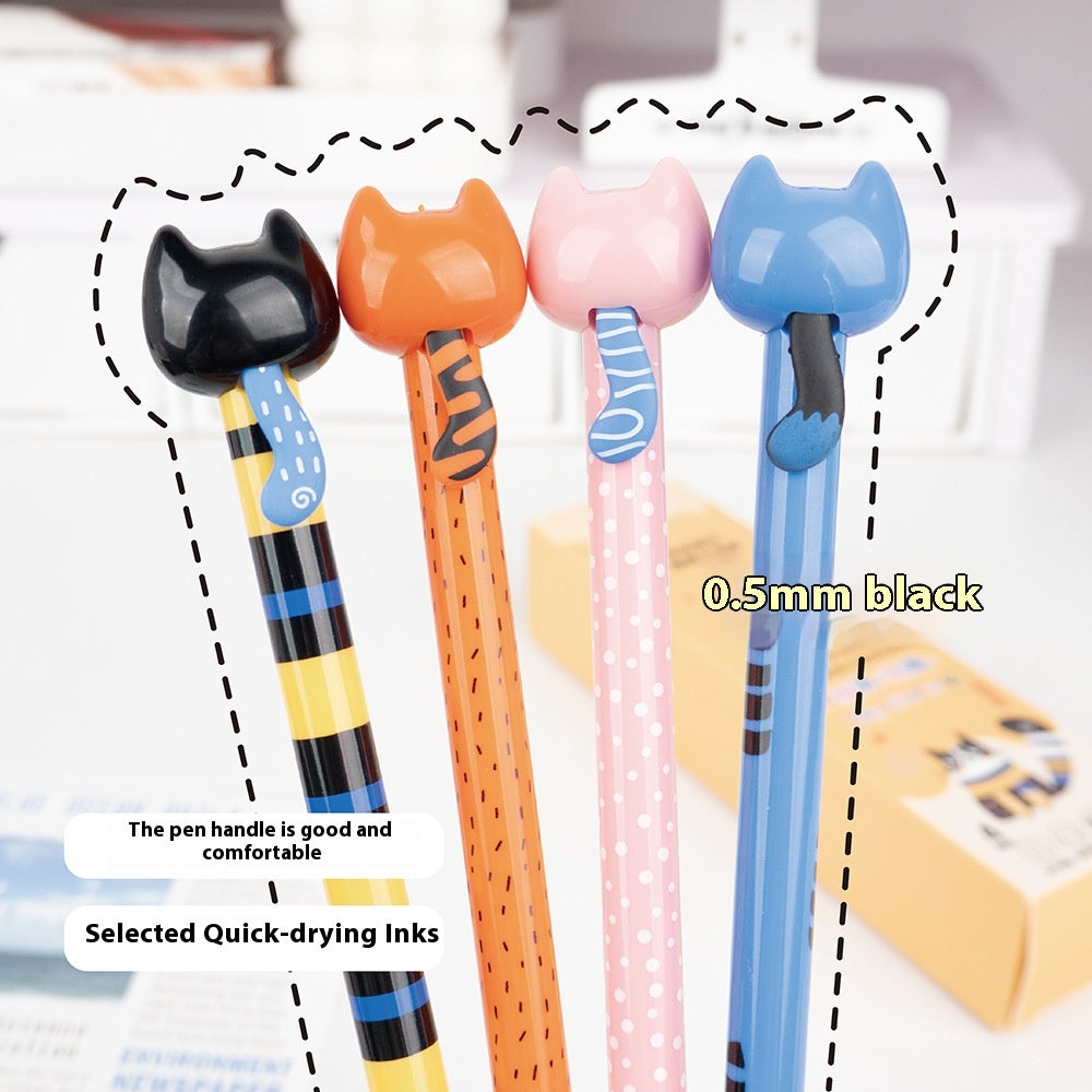 Lapicero gel tinta negra 0.5mm gatito-1 pza