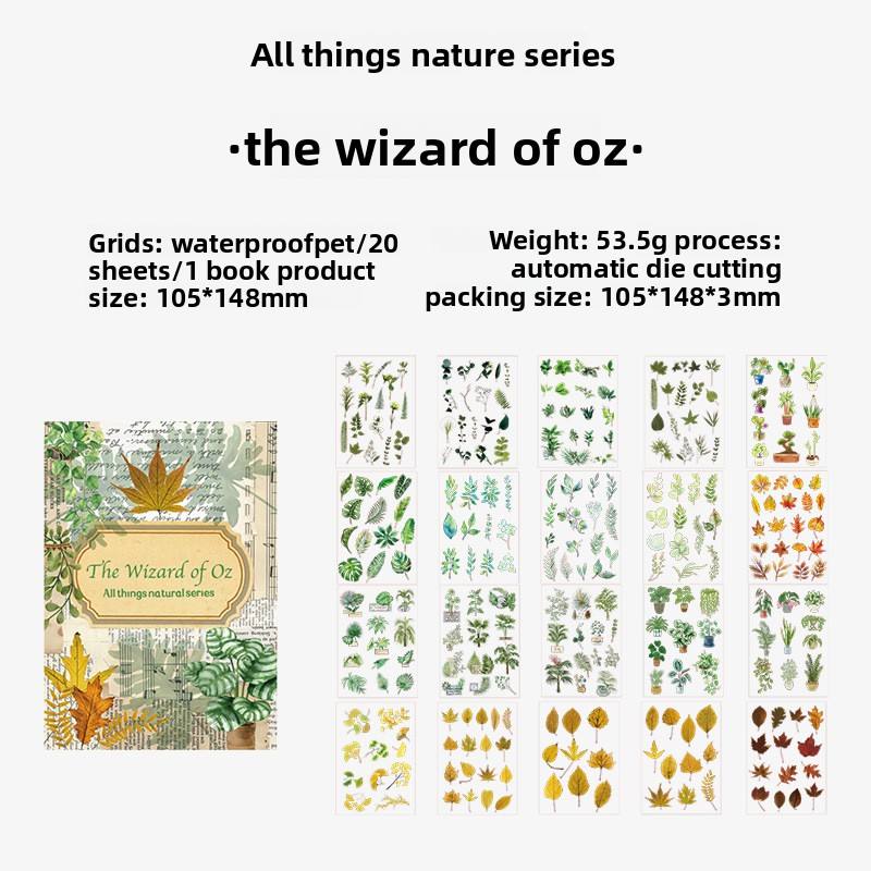 Libro de stickers vintage-20 hojas