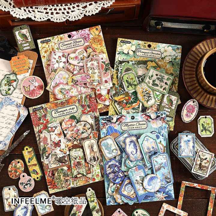 Set de hangtag vintage-30 pzas