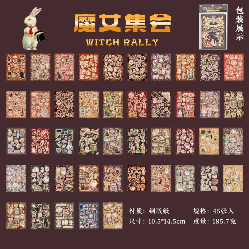 Sticker Book Antique museum-45 paginas