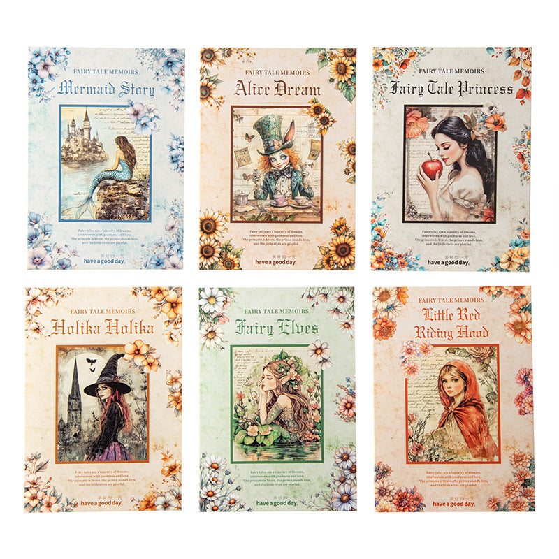 Papeles fairy tale memories-30 pzas