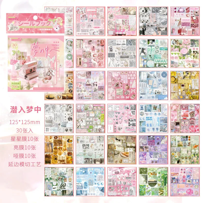 Sticker book estilo japonés-30 hojas