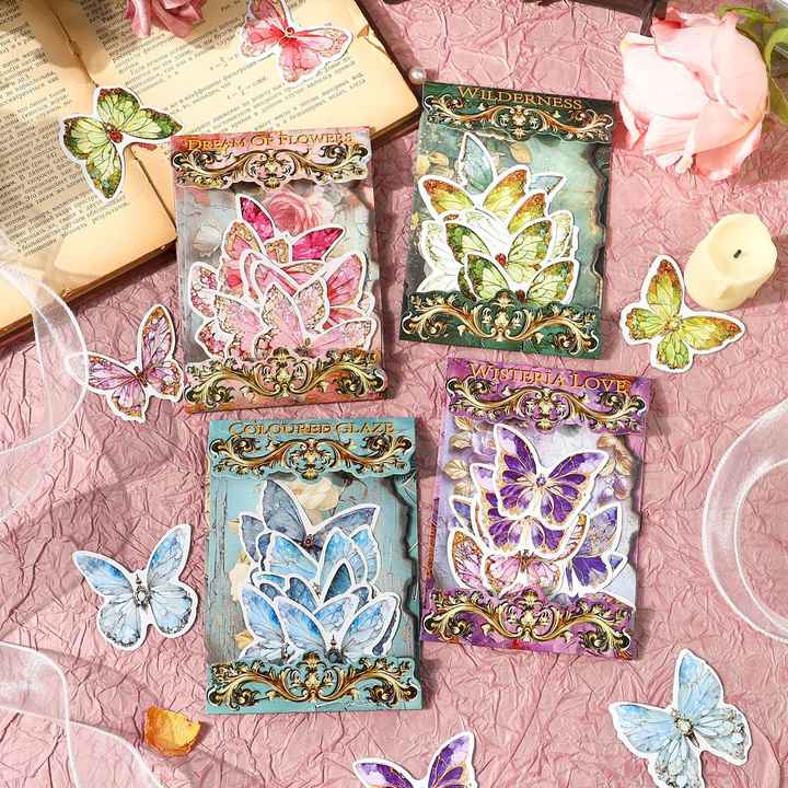 Set mariposas y flores-30 pzas