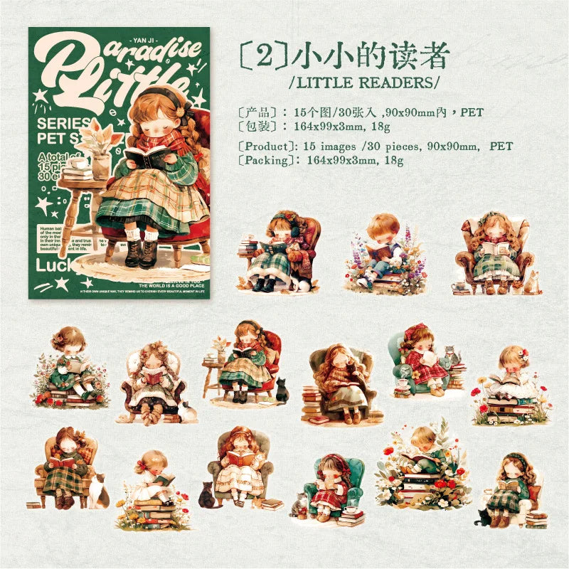Stickers little adventures-30 pzas