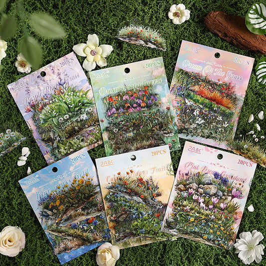 Stickers jardines-20 pzas