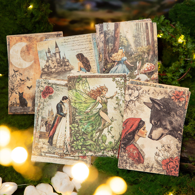 Papeles fairy tale memories-30 pzas