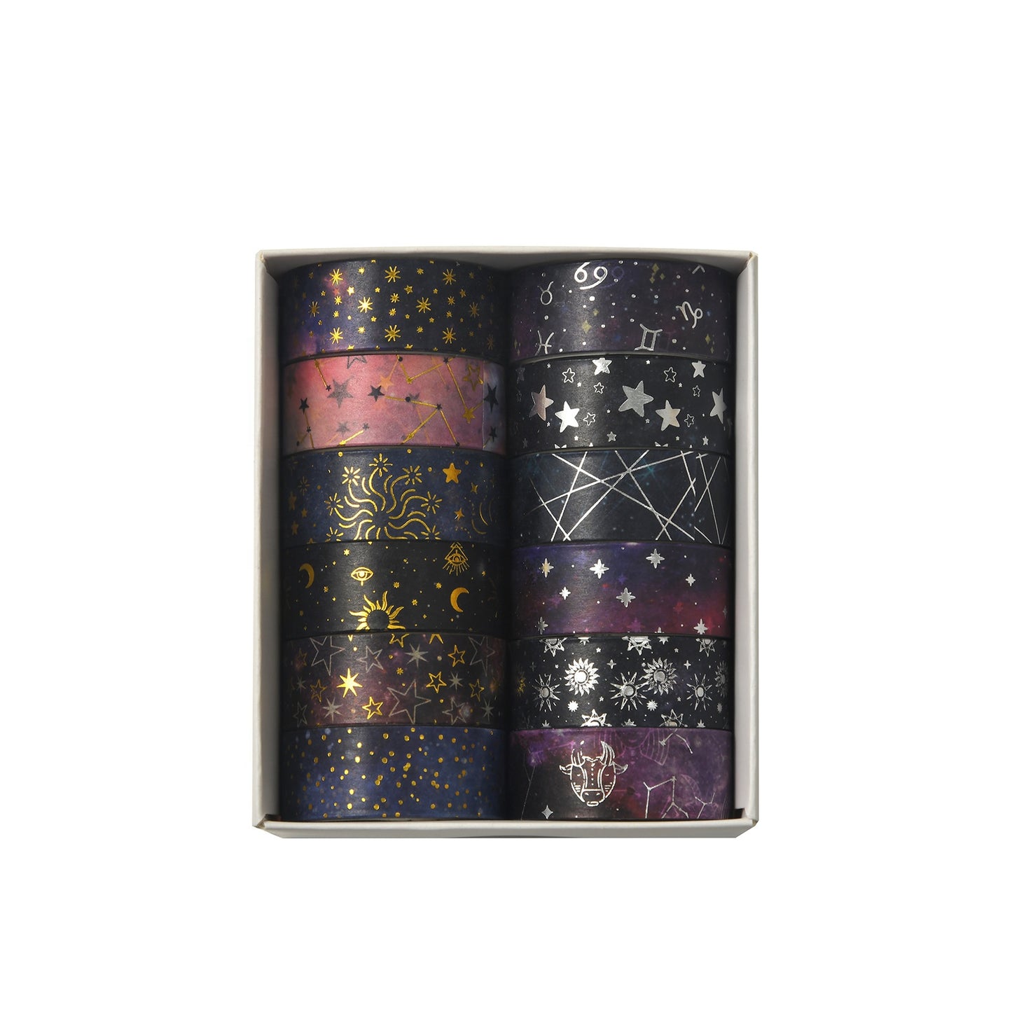 Set washitape galaxia-12 pzas