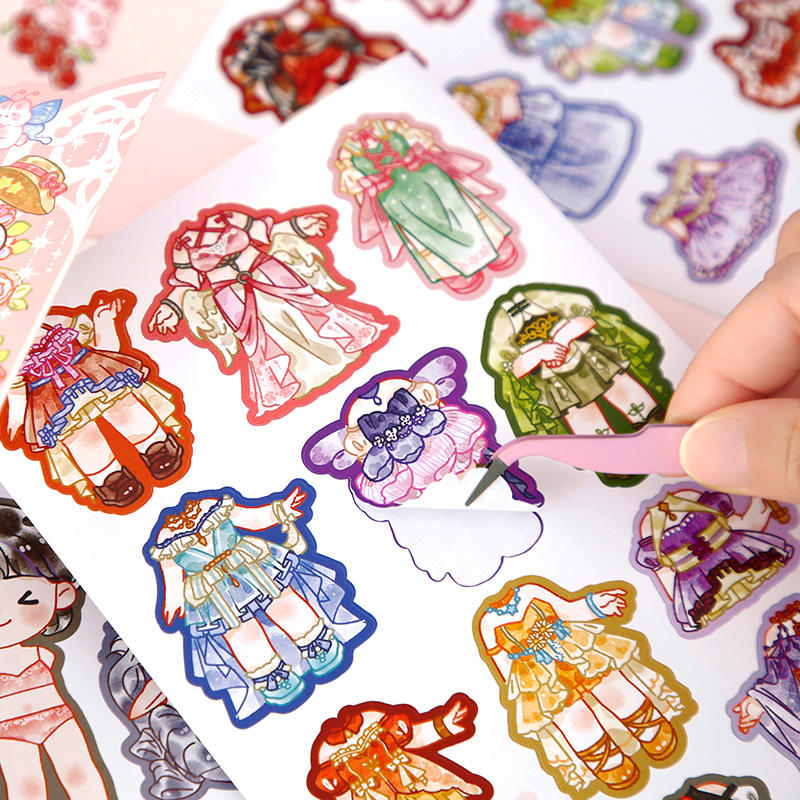 Stickers mini princesas shanshan-24 pzas