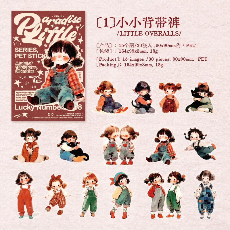 Stickers little adventures-30 pzas