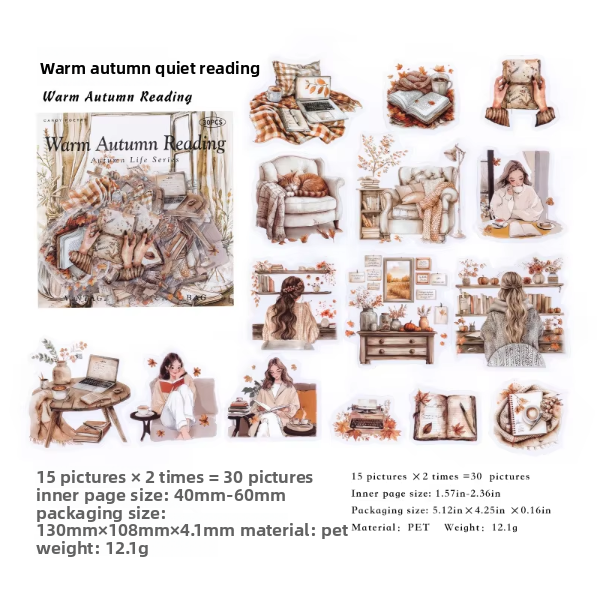 Stickers autumn-30 pzas