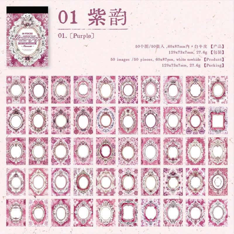 Mini librito "romvoyage"-50 hojas