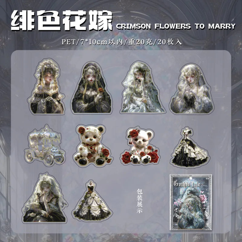 Stickers gothic tale-20 pzas