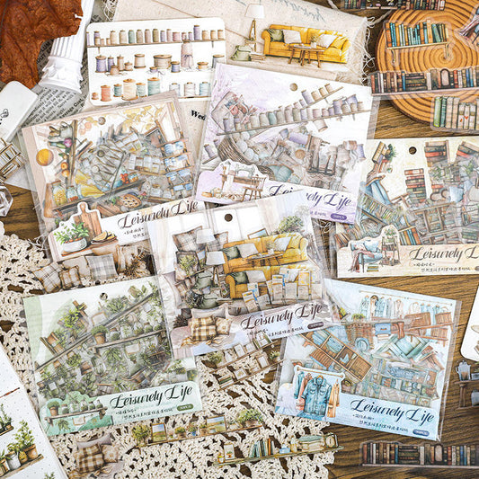 Stickers leisurely life-30 pzas