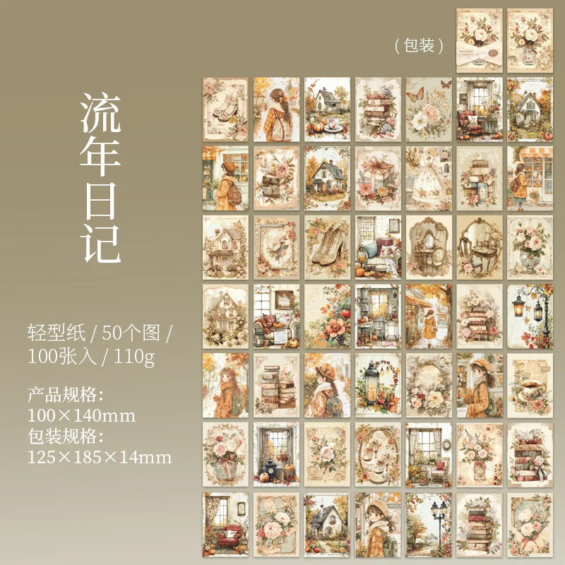 Papel wanderlust time collection-100 hojas