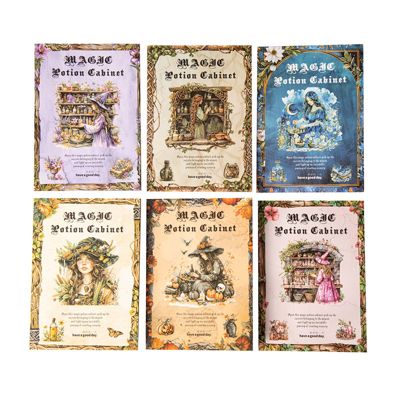 Libros de stickers potion gabinet-20 hojas