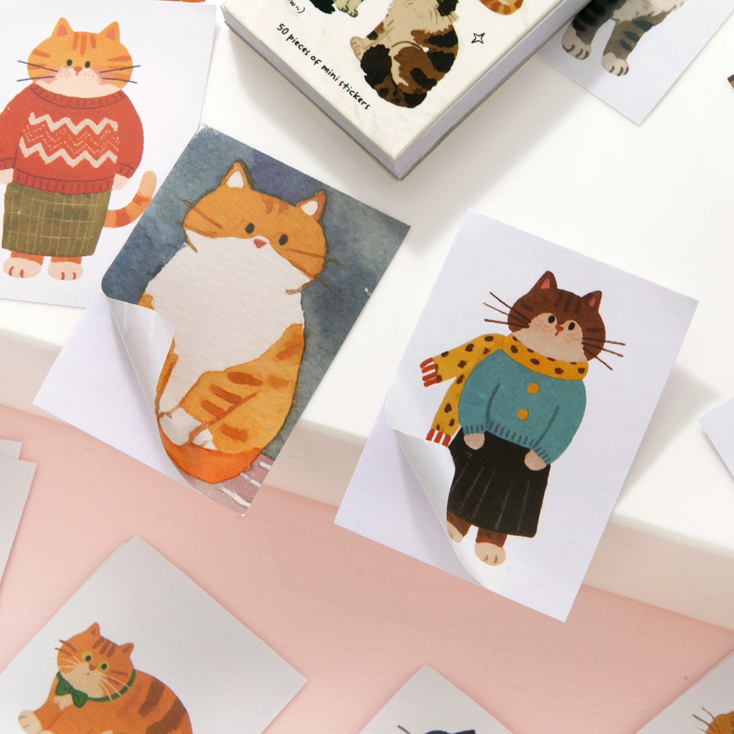 Mini librito de stickers cute-50 pzas